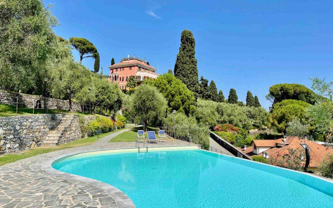 Santa Margherita Apartment in villa with terrace and sea view