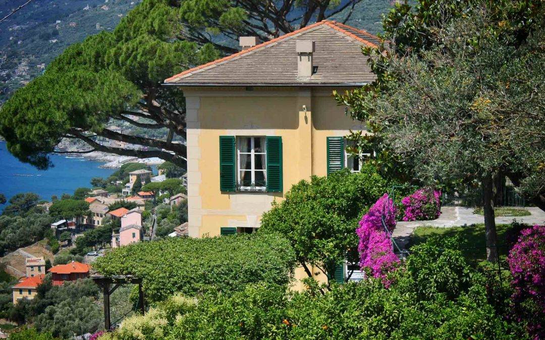 Villa in Camogli over the sea